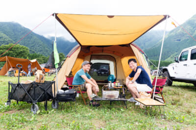 今回は2人だが、普段はソロキャンプが多いという