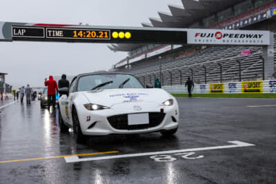 雨で決勝そのものが開催されるかも怪しい雰囲気だったが、実施されることに。ここまでハードウエットなので当然空気圧は高めたままだ