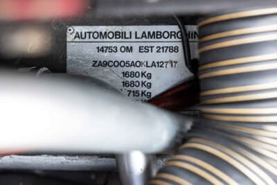 落札はされたが価格不明のランボルギーニ「カウンタック 25th アニバーサリー」（C）Bonhams