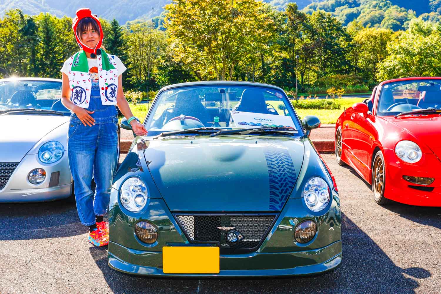 彼女の2台目となるダイハツ「コペン」は「ザク」をイメージ！ 最初の