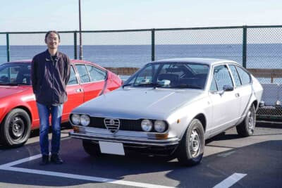 アルファ ロメオ アルフェッタGT1.8とオーナのNTさん
