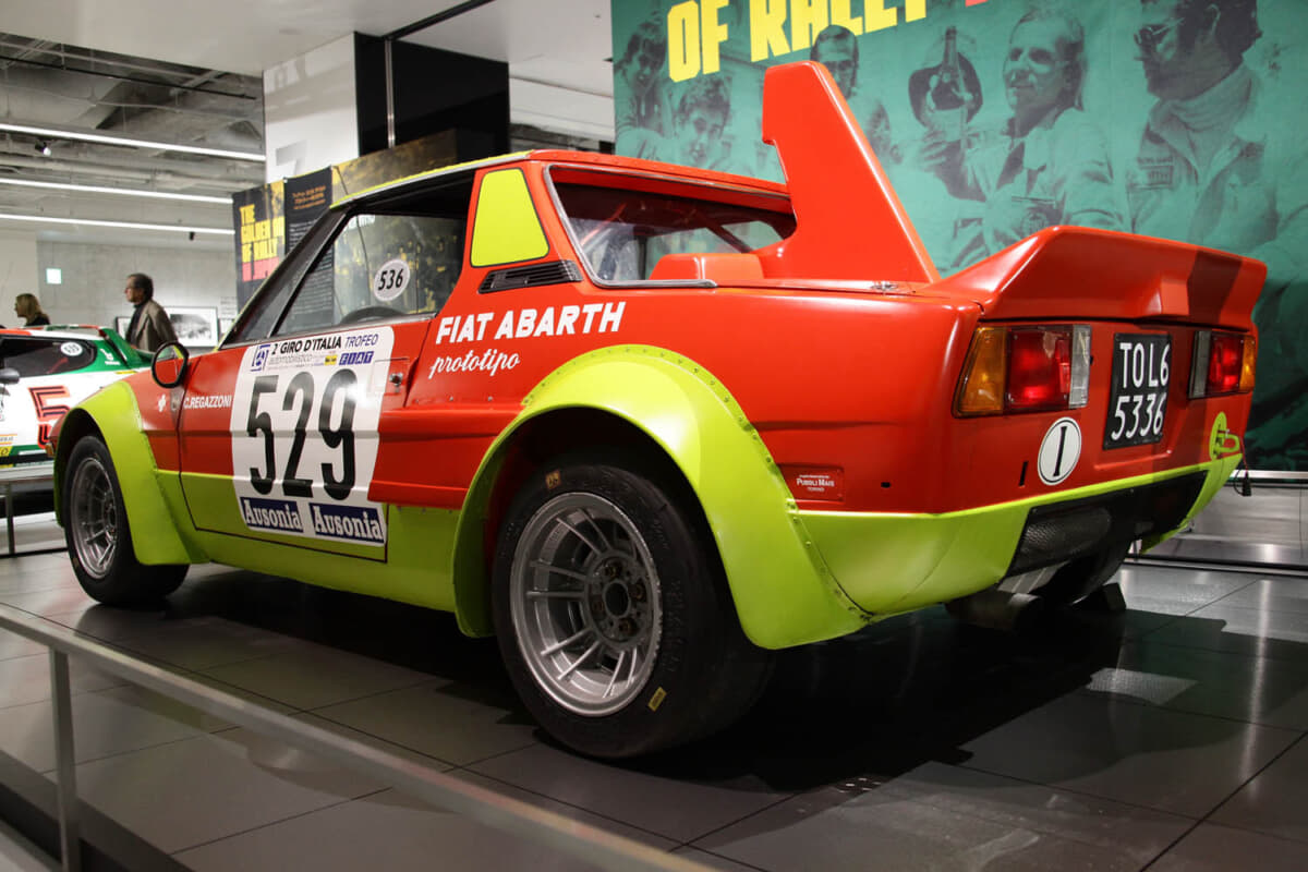 フィアット X1/9 アバルト プロトティーポ：1974年に参戦を開始しラリーやレースでクラス優勝した