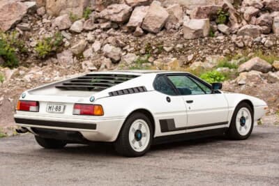 47万7500ユーロ（邦貨換算約7699万円）で落札されたBMW「M1」（C）Courtesy of RM Sotheby's