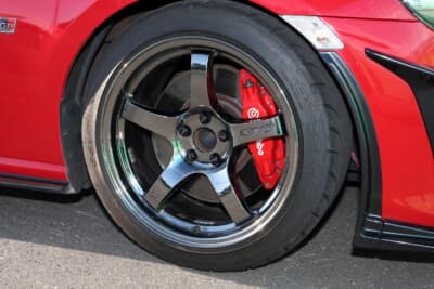 トヨタ 86：お気に入りのRAYS グラムライツ57CRはサーキット用、街乗り用、ジムカーナ用と3セットも揃えているのだとか