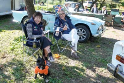 自然豊かな会場ということもあり、愛犬と一緒の参加者も見られた