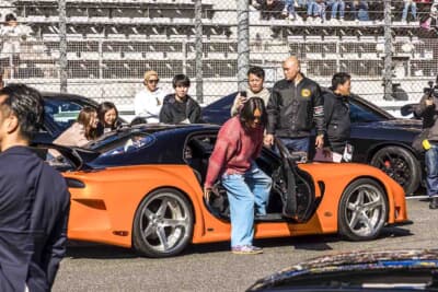 マツダ RX-7 ヴェイルサイド フォーチュン：FUELFEST JAPANのゲストとして来日したハン役のサン・カン氏がドライブして登場する大役に大抜擢された