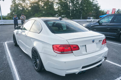 BMW E92型 M3：アライメントを含めたサスペンションのセッティングは、ホームコースであるスパ西浦に合わせてもらったという