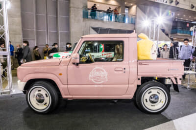 KLC ジムニーピックアップ：スズキ ジムニーの後部にキャリイの荷台をカットしてドッキングした1台