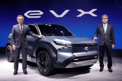 スズキ eビターラは、2023年に発表されたスズキのEVコンセプトモデル「eVX」をベースとしている