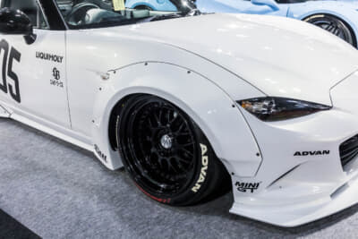 LB-WORKS MAZDA ROADSTER ND：地を這うような低いスタンスはIDEALのエアサスペンションシステムによるもの