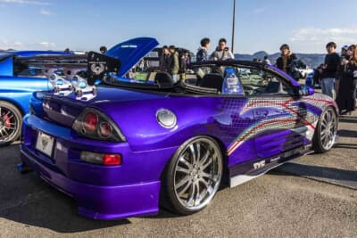 三菱 エクリプススパイダー：エアロパーツは鈑金屋さんに再現してもらったり、別のものを装着したりしている