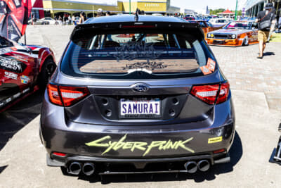 スバル インプレッサWRX STI：ディフューザー、ガーニーフラップなどがセットされている