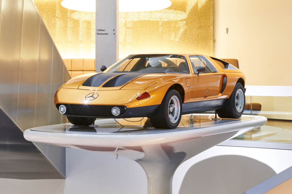 C111-IIはメルセデス・ベンツ・ミュージアムの「技術の魅力」コーナーで展示中