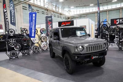 アルミホイールメーカーのKITジャパンは、最新作から定番まで、さまざまなホイールを展示