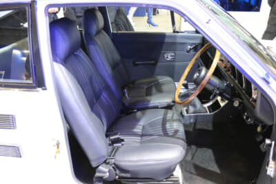 ダットサン サニー 1200 GX-5：内装は全張り替え済み。過去のオートサロンで展示されたエンドレスアドバンス所有車両は、すべて同様に内外装ともリフレッシュされている