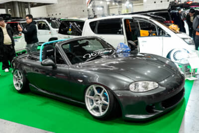 マツダ NB型 ロードスター:フロントバンパーはオートエクゼを加工。サイドステップは純正オプションのエアダムBだ