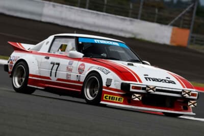 マツダ サバンナRX-7 デイトナ24時間レース仕様車：ベースモデルは後期型のターボだが初期型のフロントまわりを移植