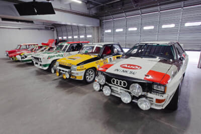 富士モータースポーツミュージアムにマカルーゾ財団が貸与している6台のクラシック・ラリーカー