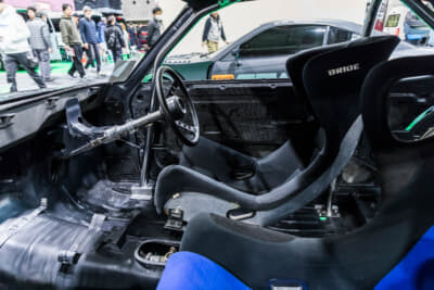 STAR ハコスカーボン:インテリアは剥がした状態で展示されていた