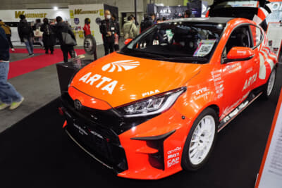 トヨタ GRヤリス：全日本ラリー仕様のGRヤリス。ドライバーはスーパーオートバックス富山南のスタッフだ