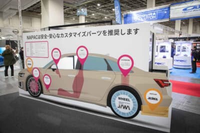 NAPACブースの紹介パネル