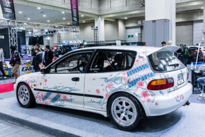 ホンダ EG型 シビック：インドネシアでNMAAが主催しているカスタムイベント「IMX2024」でトップ5に選ばれた車両