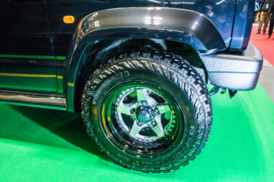 スズキ ジムニーシエラ:5本スポークのWORK CRAG GALVATRE2の16インチに225/70R16サイズのジオランダーM/Tタイヤを装着