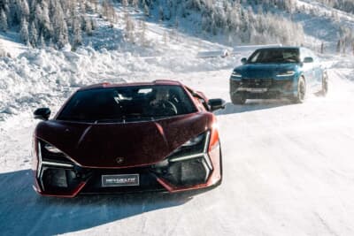 ランボルギーニ・アカデミア・ネーヴェの参加者ははスクアドラ・コルセのドライバーたちの指導のもと、ランボルギーニの実力を最大限まで体感した