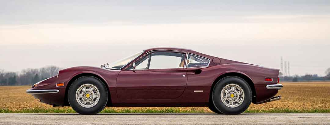 地味色ディーノ「246GT」が約5770万円で落札！ 工場出荷当時のオリジナルカラーが決め手…とはいえ、もう簡単には手が届かない存在に