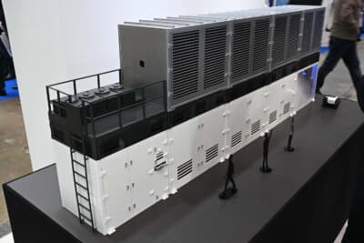 ホンダ燃料電池定置電源 モックアップ：2026年に生産開始予定の燃料電池定置電源のスケールモデル