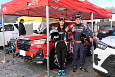 相原泰祐／上原あずみ組（No.35 D-SPORT Racing ロッキー）