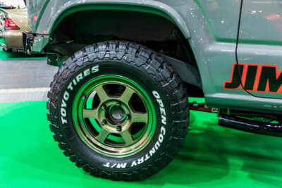 K-BREAK アイアン ジムニー:タイヤはトーヨー オープンカントリーM/T