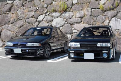 スタッフたちの愛車。いすゞの1600ccといえばジェミニ。ZZハンドリング・バイ・ロータスやイルムシャーなど、ホットモデルもラインアップされていた