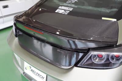 レイテックオートワークス GR86：ウイングが下がった状態。ストリートでもサーキットでも注目の的になること間違いなし