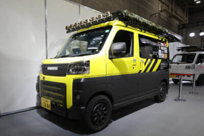 ダイハツ アトレー WILDRANGER2：この車両は実際に、“かほなん”さんが防災イベントに参加する際に使用されている