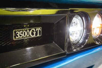 ネオ スカイライン：「3500GT」のエンブレムも本家の「2000GT」をベースにCADで作り直している