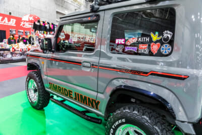 K-BREAK アイアン ジムニー:ハードなロッククローラースタイルを実現している