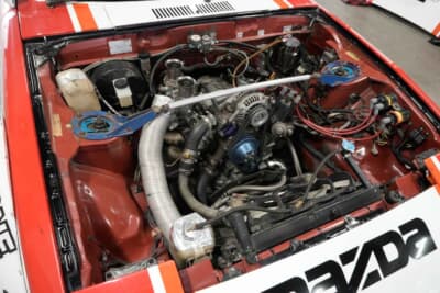 マツダ サバンナRX-7 デイトナ24時間レース仕様車：ノーマルの12Aエンジンから13Bエンジンに換装