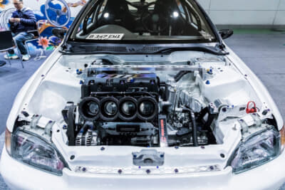 ホンダ EG型 シビック：2.4LのK24A型エンジンにスワップしている