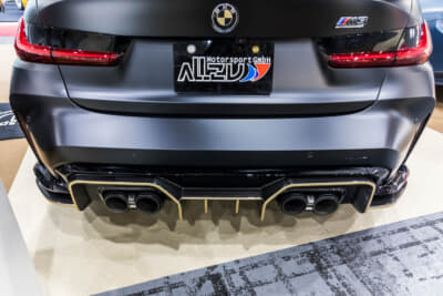 BMW G80型 M3セダン：adro（エイドロ）のリアディフューザーを装着