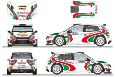 シュコダ ファビアR5のカラーリング