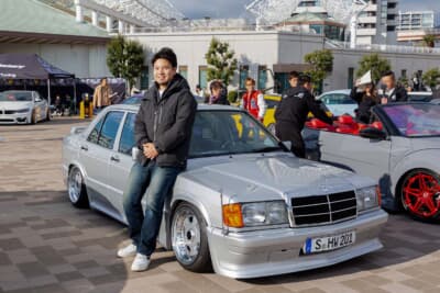 1989年式メルセデス・ベンツ 190E 2.3 16Vと、オーナーの HISAさん