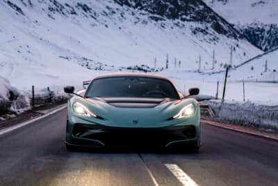 リマック ネヴェーラR：2025年2月21日〜22日にスイス・サンモリッツ湖を舞台に開催された「The I.C.E.」に参加した