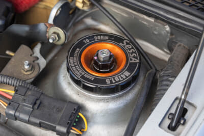 ルノー ルーテシアRS:ご主人がフロント車高調を製作してくれた