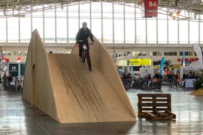 急高配の大人用自転車試走コース