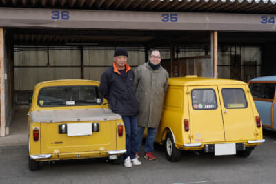 この日辻さんを支えたボランティアスタッフのお二人。ピックアップの川村さんとバンの佐久間さんは10年ぶりの再会を喜ぶ