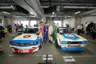 プロと一緒に走れてオーナーの辻 良冶さん(左から2番目)もご満悦