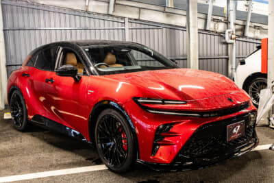 GT500ドライバーの山下健太氏の愛車を展示したグラージオ・シーオー