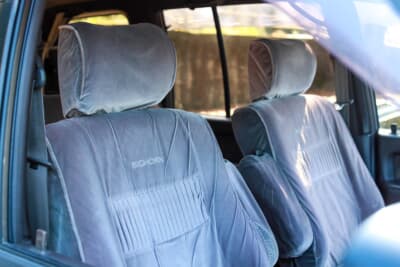 いすゞ 2代目 ビッグホーン ハンドリングバイロータス：RVのシートとは思えない豪華な造りのシート