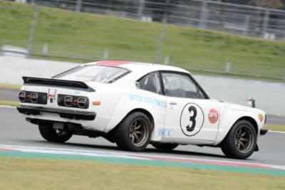マツダ サバンナRX-3 1974年 富士スーパーツーリングレース 寺田陽次郎仕様：富士スピードウェイでのマツダファンフェスタにおいても快調だったそうだ